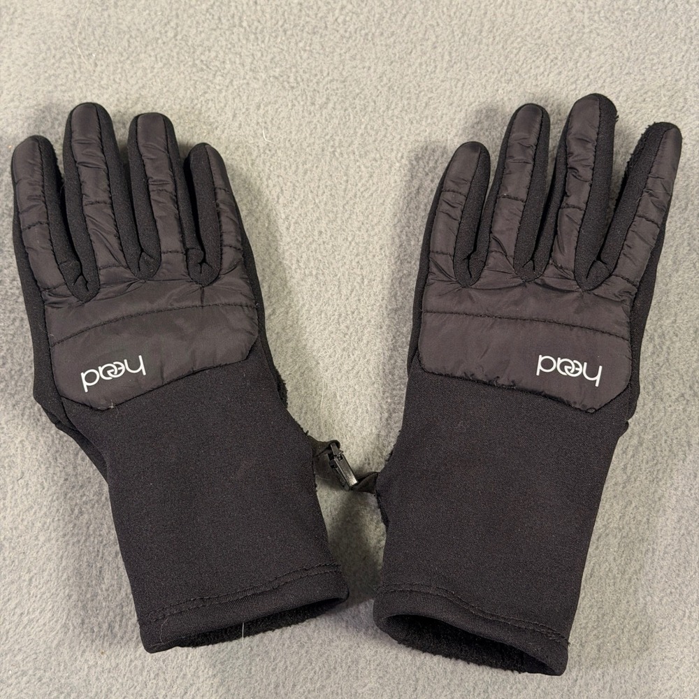 Head Black Winter Gloves Medium Quilted Grip‎ Palm Fleece Lined 7312